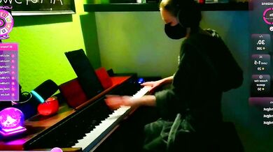 Artofsweet's sexy cosplay strip dance and finger play will make you cum