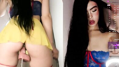 Goddess Linda04's steamy private show: A heaping helping of big-clit-fisting, dildo play, and public nudity!