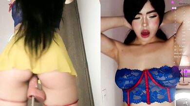 Goddess Linda04's steamy private show: A heaping helping of big-clit-fisting, dildo play, and public nudity!