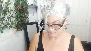 Latina cam girl FunnyGrandma goes wild with her big toys in a hot and heavy creampie session
