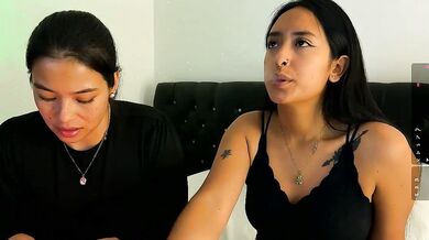 Petite-young Latina trimmed strapon brunettes Luxurious-privates-latin indulge in hot cam2cam action