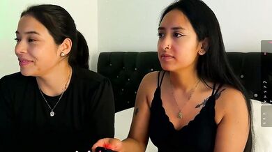 Petite-young Latina trimmed strapon brunettes Luxurious-privates-latin indulge in hot cam2cam action