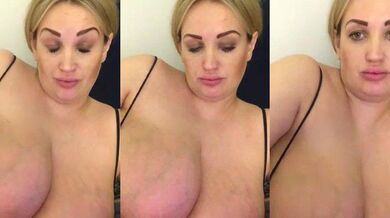 VikiiStoun strips, teases, and deepthroats in front of camera in hot solo action