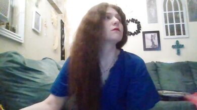 QueenCrimson - Porn Video [Cam4]: hot babe strips, captivating personality, live interaction