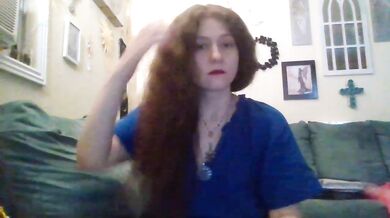 QueenCrimson - Porn Video [Cam4]: hot babe strips, captivating personality, live interaction