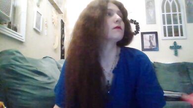 QueenCrimson - Porn Video [Cam4]: hot babe strips, captivating personality, live interaction